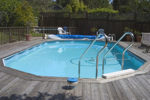 above ground pool installation pool installers 300x200 oval above ground pool Pool Installers